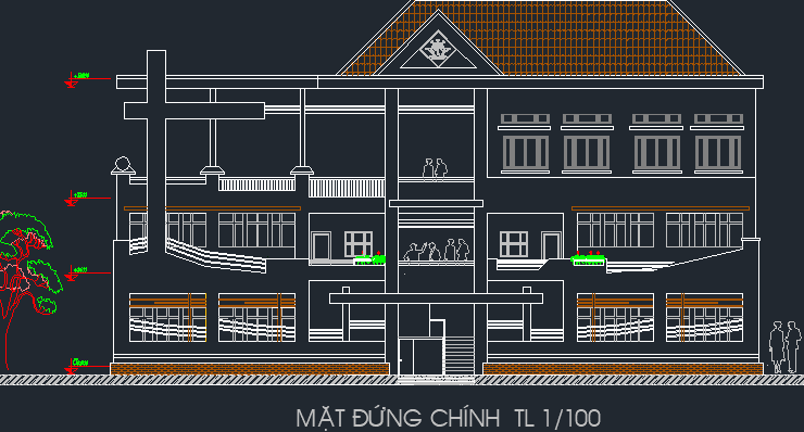 nhà xứ thiên chúa giáo,nhà xứ mông triệu,bản vẽ nhà xứ,bản vẽ nhà thiên chúa giáo,bản vẽ cad nhà thiên chúa giáo