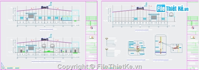 mẫu nhà xưởng,thiết kế nhà xưởng,nhà xưởng,bản vẽ nhà xưởng,Nhà xưởng 2 tầng,Nhà xưởng 2 tầng 40x81.25m