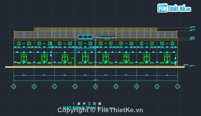 nhà xưởng công nghiệp,xưởng công nghiệp,Bản vẽ nhà công nghiệp 2 tầng,nhà xưởng,Mẫu nhà xưởng công nghiệp 26x48m