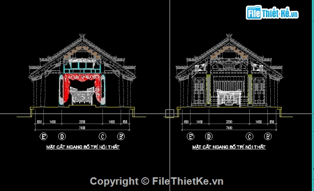 Nội thất đền thờ,Nội thất đền,nội thất nhà thờ,nhà tưởng niệm,Đền thờ tướng quân