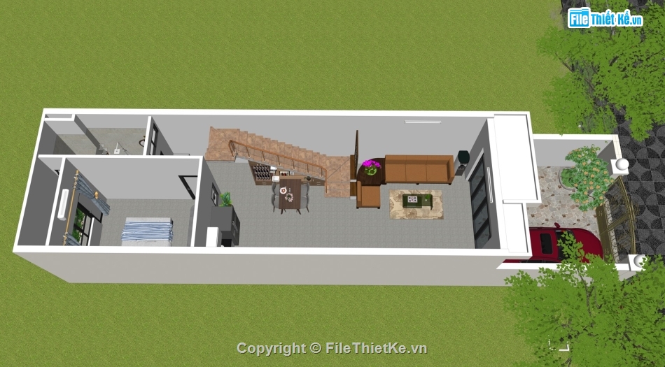 Nhà phố 3 tầng,Nhà phố 3 tầng đẹp,Nhà phố 3 tầng 5x20,Nhà phố đẹp,Nhà 3 tầng có giếng trời