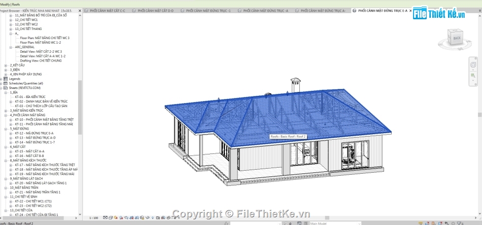 Revit Biệt thự mái nhật,File Revit Biệt Thự 1 tầng,Biệt thự 1 tầng revit,File revit Biệt Thự,revit biệt thự mái nhật,Biệt Thự revit