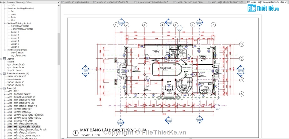 mẫu biệt thự 2 tầng revit,thiết kế biệt thự 2 tầng revit,bản vẽ biệt thự 2 tầng revit,biệt thự 2 tầng revit