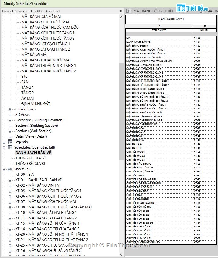 bản vẽ revit biệt thự 2 tầng,file revit biệt thự 2 tầng tân cổ điển,file revit biệt thự 2 tầng,bản vẽ revit biệt thự