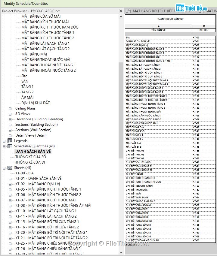 bản vẽ revit biệt thự 2 tầng,file revit biệt thự 2 tầng tân cổ điển,file revit biệt thự 2 tầng,bản vẽ revit biệt thự