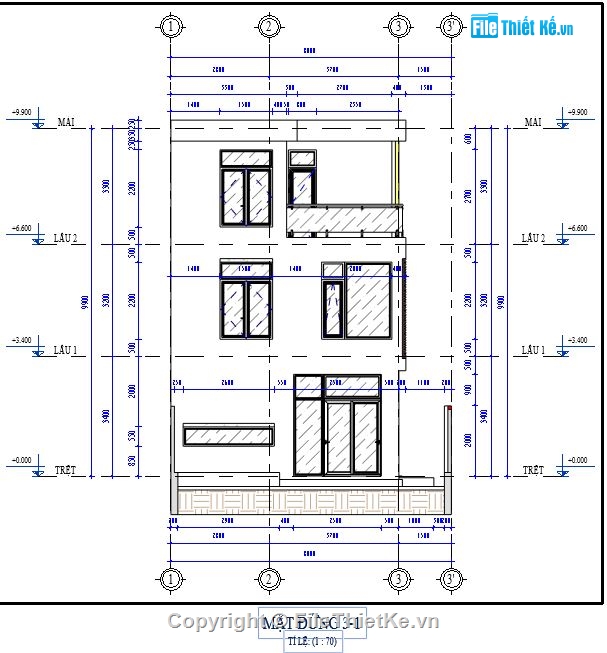 bản vẽ revit biệt thự,file revit biệt thự,revit biệt thự 3 tầng,bản vẽ revit biệt thự 3 tầng