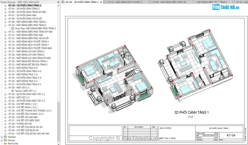 revit biệt thự 2 tầng,file revit biệt thự,mẫu biệt thự 2 tầng revit,bản vẽ biệt thự 2 tầng revit,biệt thự 2 tầng revit,bản vẽ revit biệt thự mái nhật