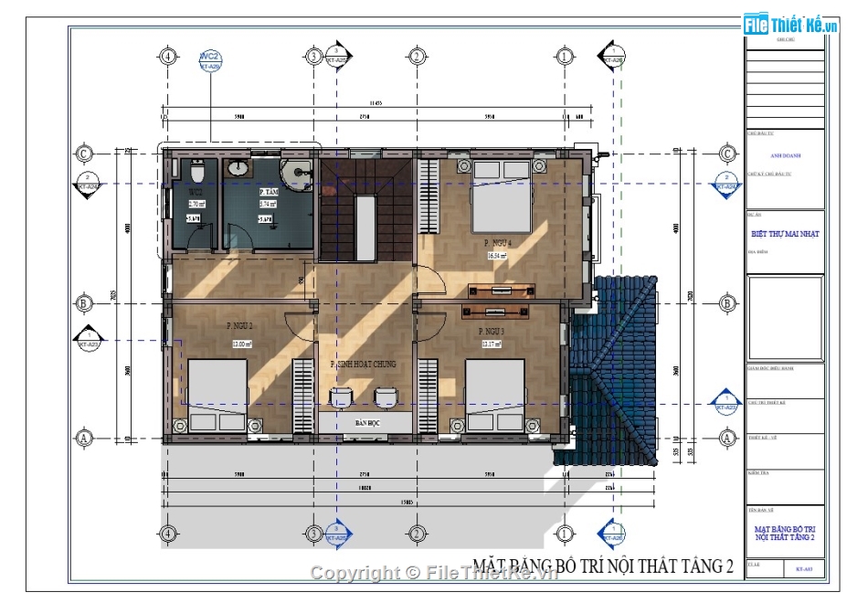 Revit mái nhật 2 tầng,nhà mái nhật 2 tầng revit,bản vẽ revit nhà mái nhật,Kiến trúc revit BT 2 tầng,file revit biệt thự 2 tầng full,Hồ sơ biệt thự 2 tầng mái nhật