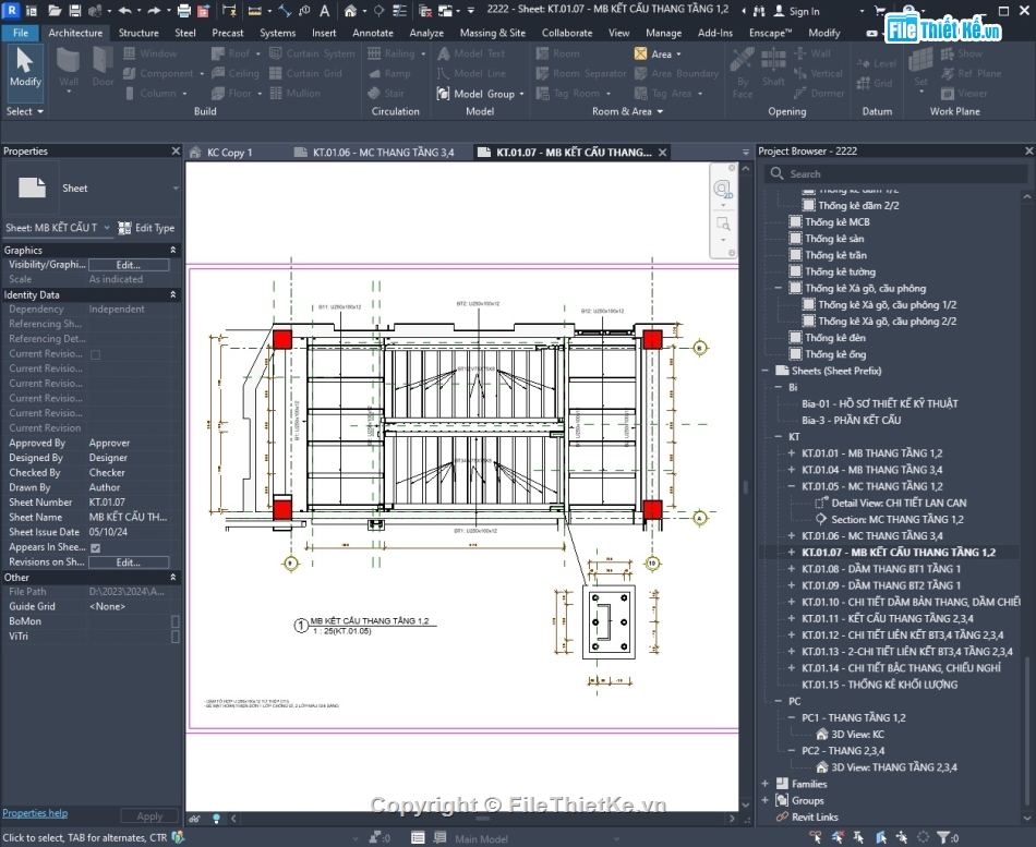 Bản vẽ,cầu thang,cầu thang thép,kết cấu,revit,cầu thang thoát hiểm