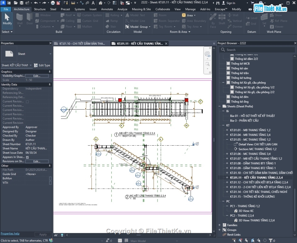 Bản vẽ,cầu thang,cầu thang thép,kết cấu,revit,cầu thang thoát hiểm