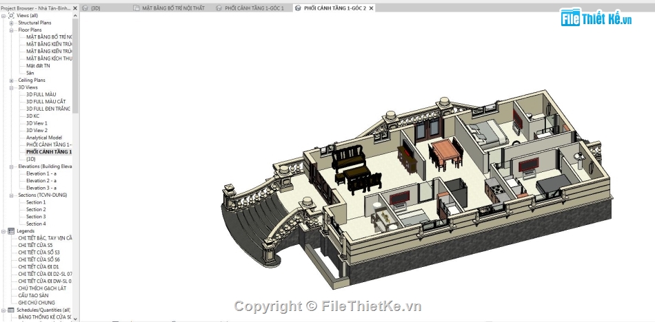 file revit biệt thự 1 tầng,bản vẽ revit biệt thự 1 tầng,revit biệt thự 1 tầng,file revit biệt thự mái thái,revit biệt thự tân cổ điển,Revit biệt thự 8.45x14.75m