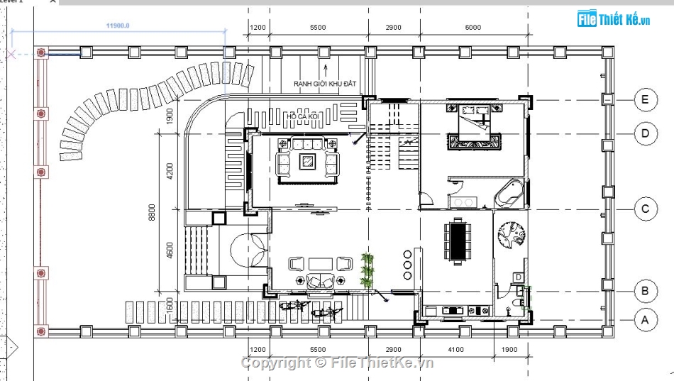 file revit biệt thự 2 tầng,bản vẽ revit biệt thự 2 tầng,revit biệt thự 2 tầng,Revit biệt thự 2 tầng 8.8x15.6m,mẫu revit biệt thự 2 tầng