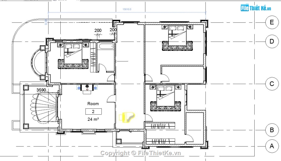 file revit biệt thự 2 tầng,bản vẽ revit biệt thự 2 tầng,revit biệt thự 2 tầng,Revit biệt thự 2 tầng 8.8x15.6m,mẫu revit biệt thự 2 tầng