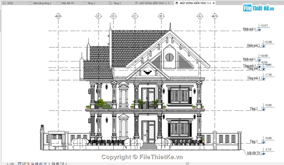 revit biệt thự 2 tầng,bản vẽ revit biệt thự,mẫu revit biệt thự 2 tầng,Thiết kế revit biệt thự 2 tầng,Revit biệt thự 2 tầng 8.3x12.2m