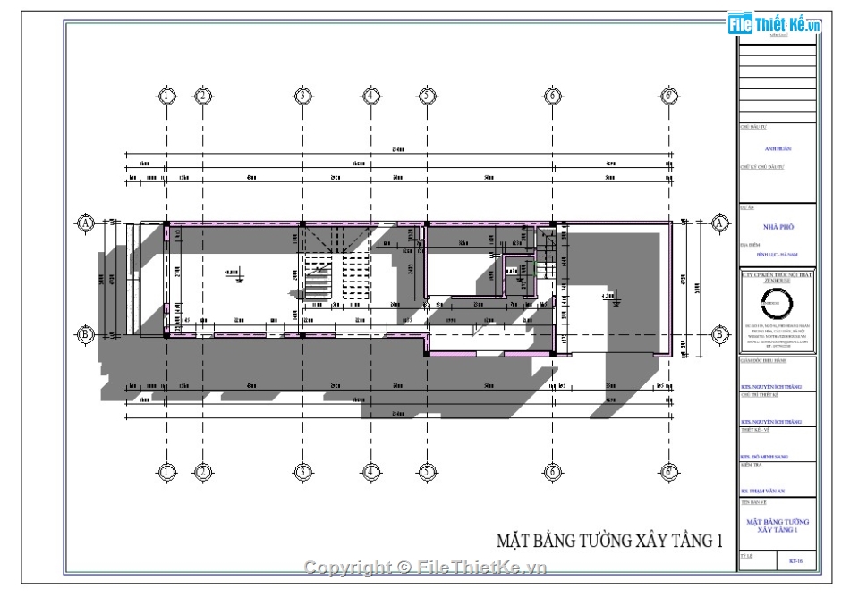 bản vẽ revit 2 tầng mái thái,hồ sơ biệt thự 2 tầng mái thái,Biệt thự 2 tầng mái Thái,Revit biệt thự 2 tầng mái Thái,File revit biệt thự 2 tầng 6x20m