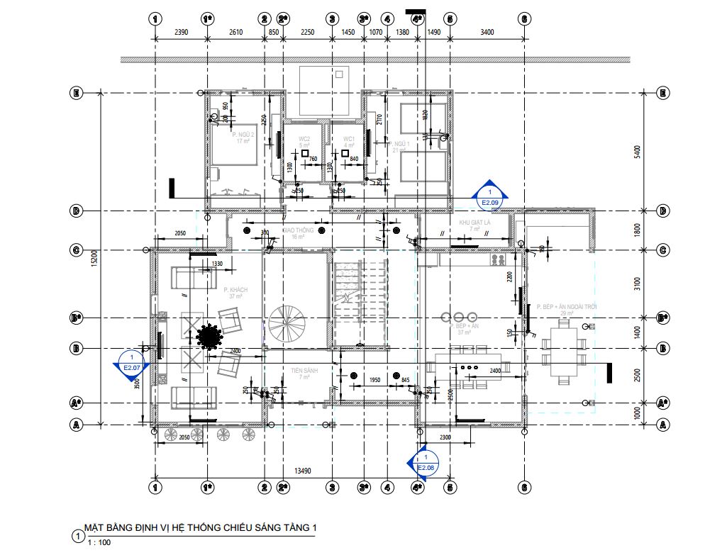 biệt thự 3 tầng,kiến trúc biệt thự,revit biệt thự