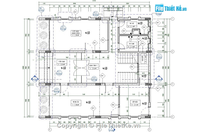 revit nhà văn phòng,nhà làm việc,bản vẽ nhà làm việc,khu chế biến Than