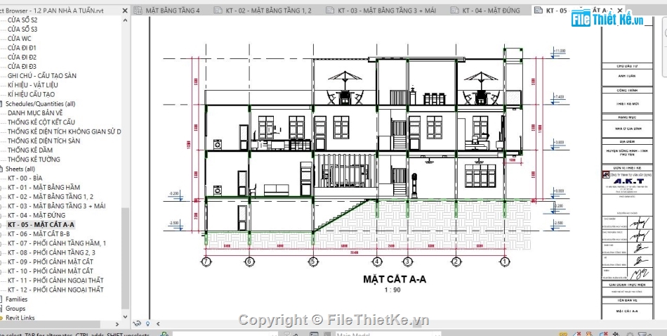 revit nhà phố 3 tầng,bản vẽ revit nhà phố,file revit nhà phố,Mẫu revit nhà phố,Hồ sơ revit nhà phố