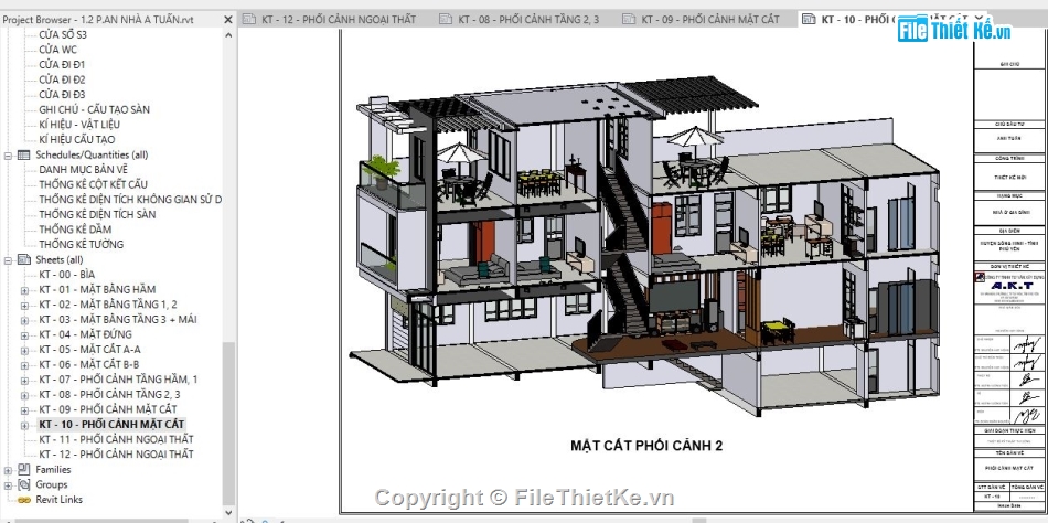 revit nhà phố 3 tầng,bản vẽ revit nhà phố,file revit nhà phố,Mẫu revit nhà phố,Hồ sơ revit nhà phố