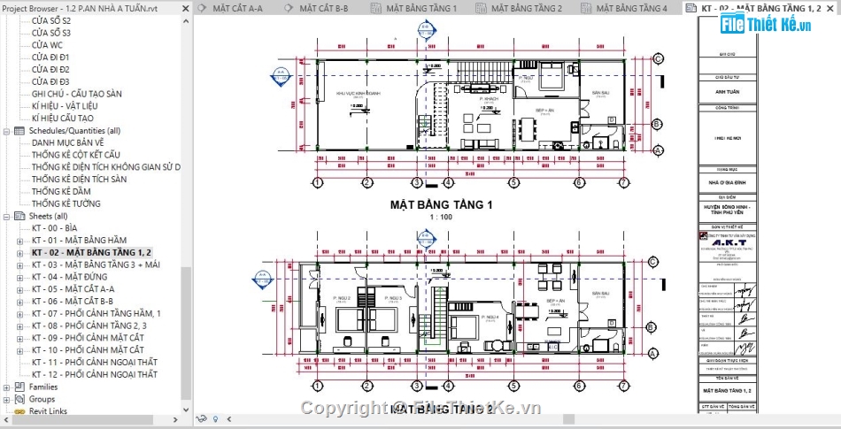 revit nhà phố 3 tầng,bản vẽ revit nhà phố,file revit nhà phố,Mẫu revit nhà phố,Hồ sơ revit nhà phố