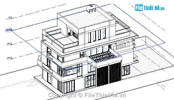 nhà phố 3 tầng,revit nhà phố 3 tầng 1 tum,file revit nhà phố 3 tầng