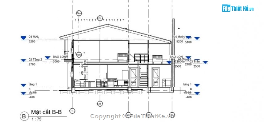 Bản vẽ nhà phố,nhà phố 3 tầng,kiến trúc nhà phố