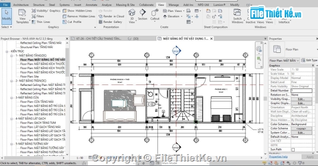 nhà phố 4x12.5m,Nhà phố 3.5 tầng,bản vẽ revit nhà phố,REVIT nhà phố 3.5 tầng 4x12.5m