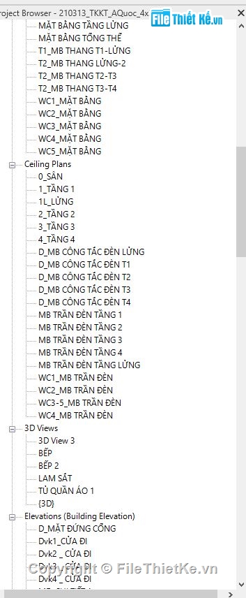 Revit Nhà phố 4 tầng,bản vẽ revit nhà phố 4 tầng,bản vẽ revit nhà phố,Nhà phố 4 tầng revit