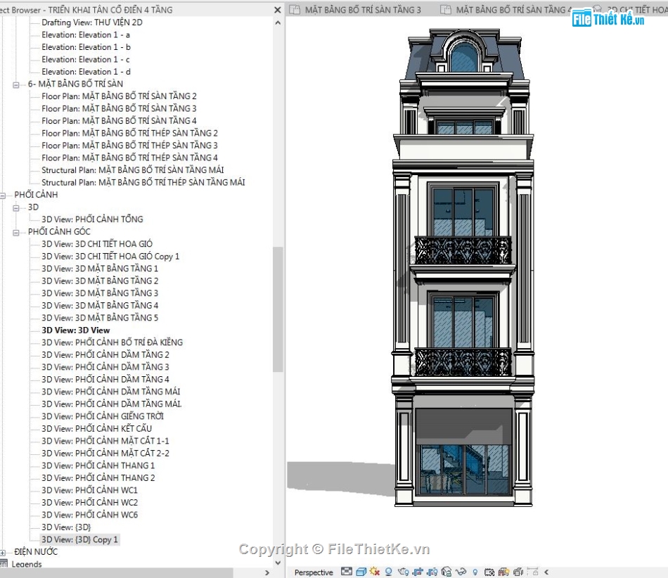 bản vẽ revit nhà phố,bản vẽ revit nhà phố 4 tầng,revit nhà phố 4 tầng,file revit nhà phố tân cổ điển,revit nhà phố tân cổ điển,file revit nhà phố 4 tầng