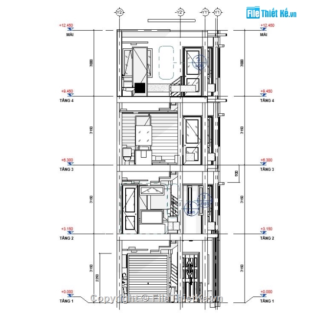 Bản vẽ nhà phố,nhà 4 tầng,nhà 5 tầng,nhà phố 5 tầng,nhà 6 tầng