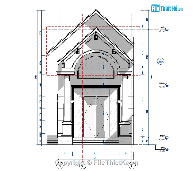 Nhà lửng,Nhà phố 2 tầng,kiến trúc 2 tầng,revit nhà phố,bản vẽ revit nhà phố