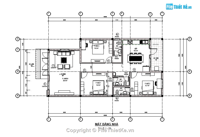 nhà vườn,nhà 1 tầng,nhà 1 tầng đẹp,nhà 1 tầng hiện đại,nhà vườn 8x16m