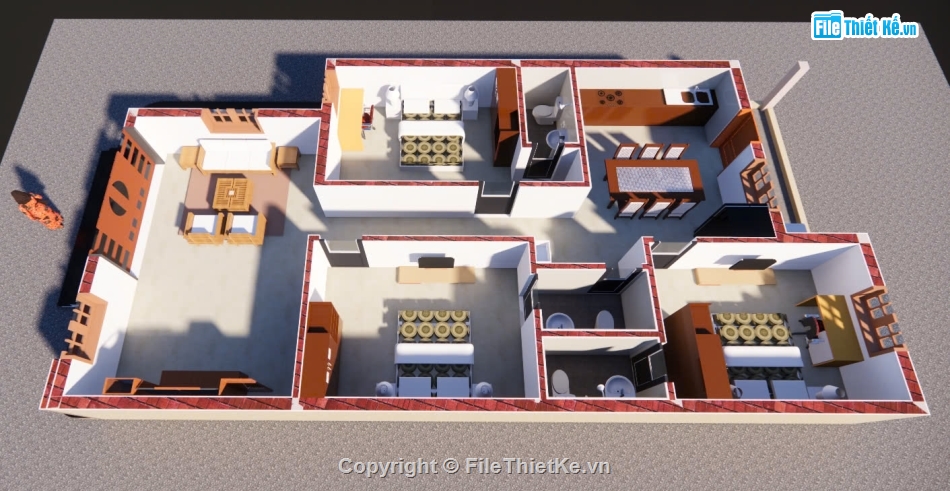 nhà vườn,nhà 1 tầng,nhà 1 tầng đẹp,nhà 1 tầng hiện đại,nhà vườn 8x16m