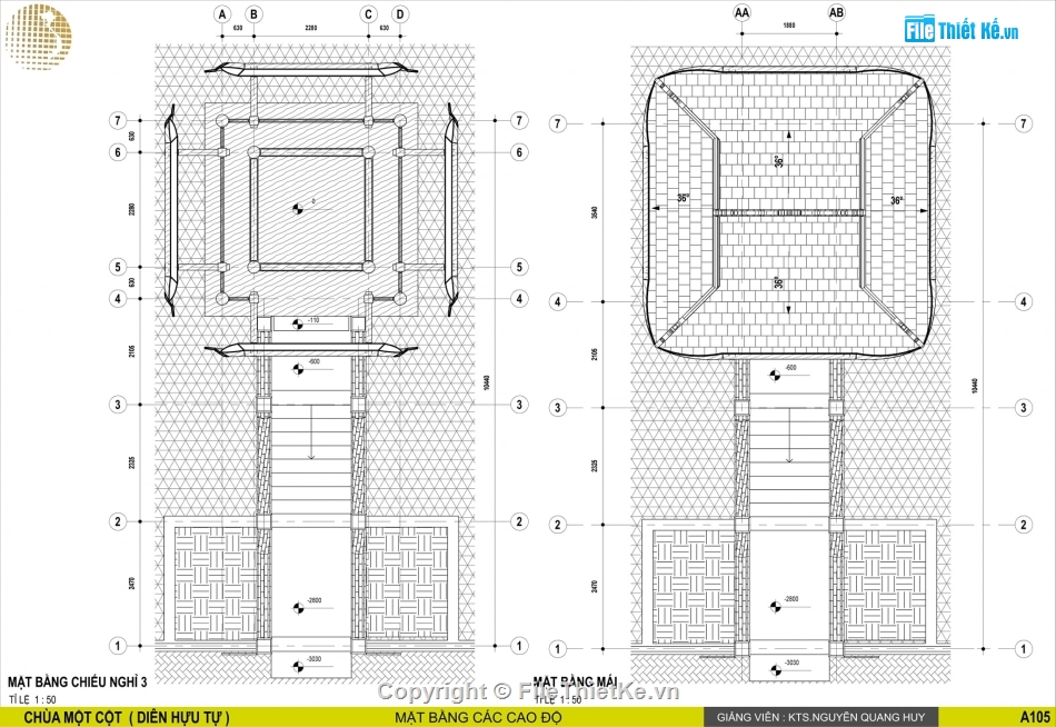 Model sketchup chùa 1 cột,file revit chùa 1 cột,Revit thiết kế chùa,Bản vẽ thiết kế chùa,bản vẽ chùa 1 cột