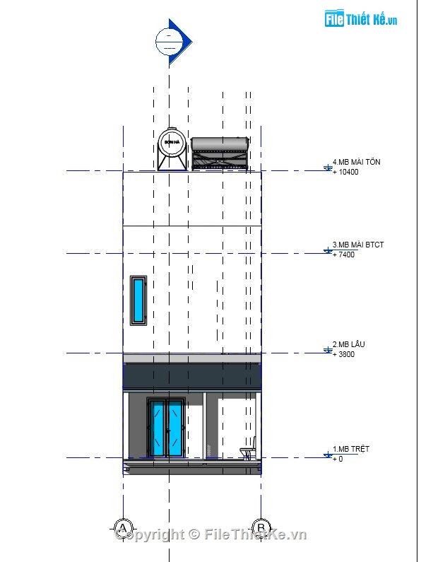 bản vẽ revit nhà phố 2 tầng,revit nhà phố 2 tầng,file revit nhà phố 2 tầng,file revit nhà phố,bản vẽ nhà phố 2 tầng revit