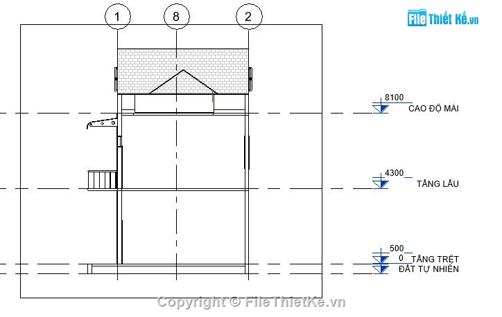 2 tầng 6.6x12.7m,Revit nhà dân 2 tầng,nhà dân 2 tầng 6.6x12.7,revit nhà dân 2 tầng,nhà hai tầng