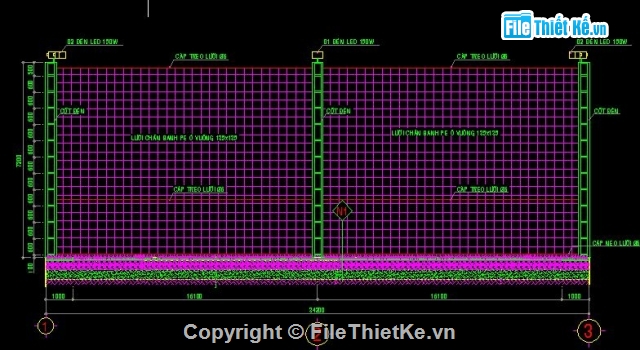 sân bóng,bản vẽ sân cỏ,sân bóng mini nhân tạo đẹp,Bản vẽ nghiêng,Bản vẽ autocad,sân bóng rổ