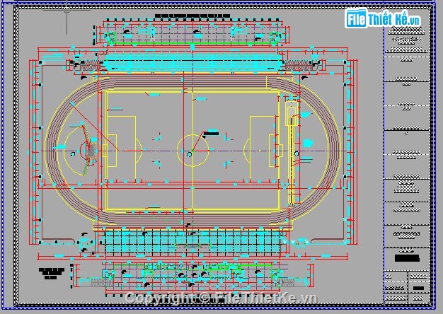 kết cấu sân vận động,sân vận động,Bản vẽ sân vận động đầy đủ kiến trúc và kết cấu,Bản vẽ kiến trúc sân vận động,Bản vẽ sân vận động
