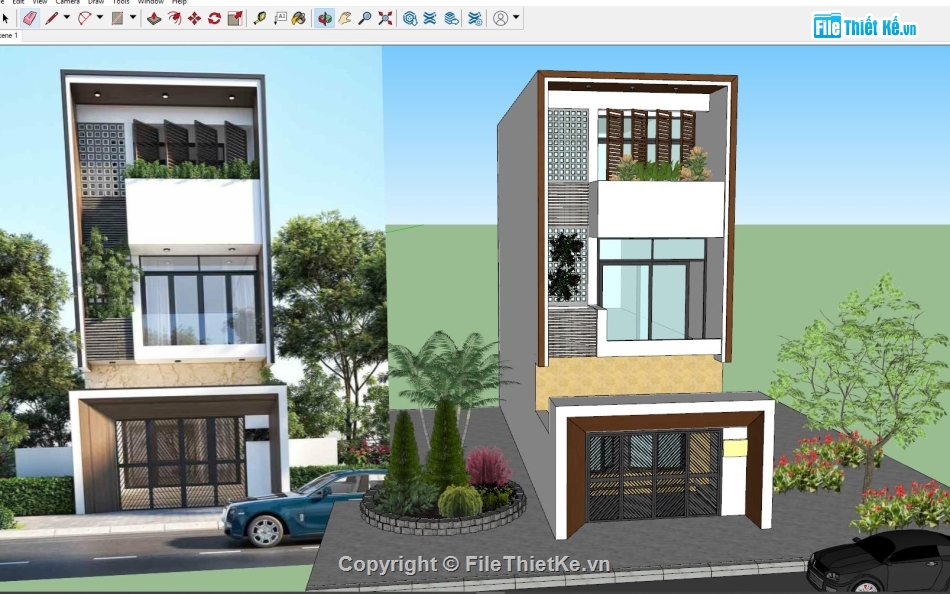 file sketchup nhà phố,model sketchup nhà phố 3 tầng,sketchup nhà phố 3 tầng,Su nhà phố 3 tầng,File su nhà phố 3 tầng,sketchup 20021 nhà phố