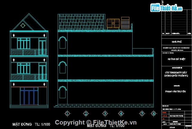 Nhà phố 3 tầng,3 tầng,Nhà phố 3 tầng 6x15m,Nhà phố 6x15m,Bản vẽ Nhà phố,Nhà phố