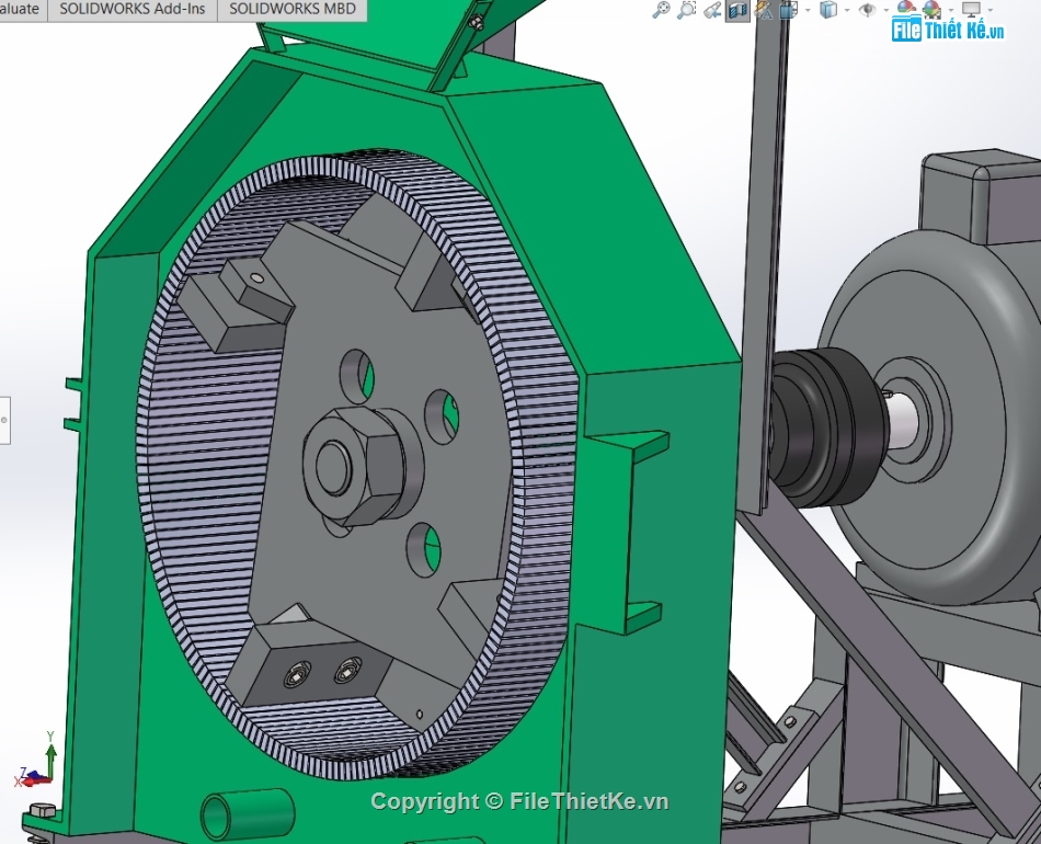 bản vẽ máy nghiền,bản vẽ solidworks máy nghiền,chế tạo máy nghiền,máy nghiền búa