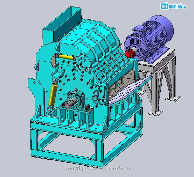 bản vẽ máy nghiền,solidworks máy nghiền,máy nghiền,chi tiết máy nghiền