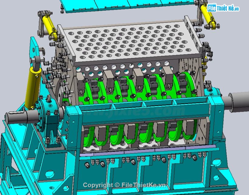 bản vẽ máy nghiền,solidworks máy nghiền,máy nghiền,chi tiết máy nghiền