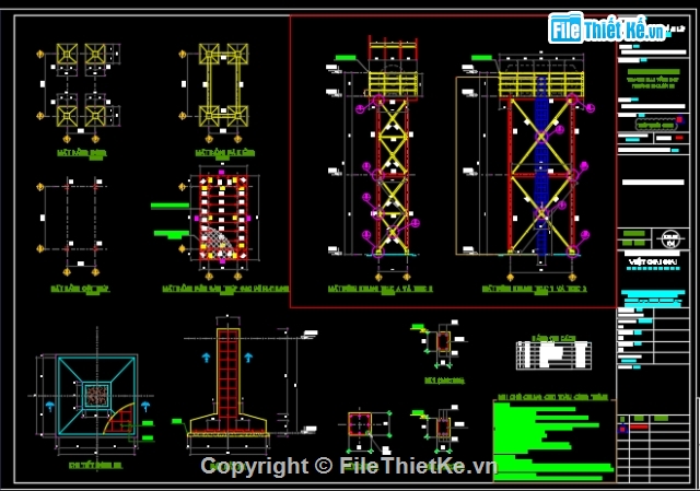 Bản Vẽ Tháp Nước Bằng Thép Cao 11M