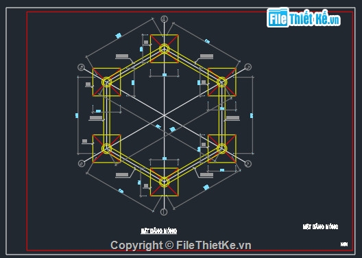 công trình tháp chuông,file cad tháp chuông,tháp chuông file cad