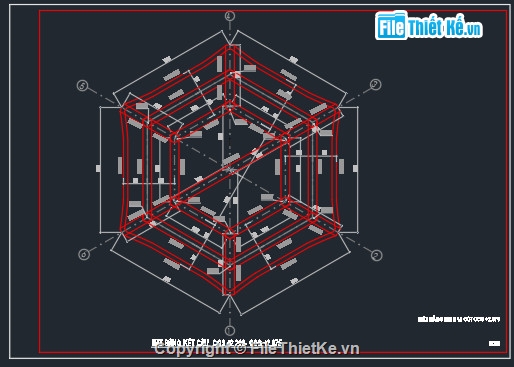 công trình tháp chuông,file cad tháp chuông,tháp chuông file cad