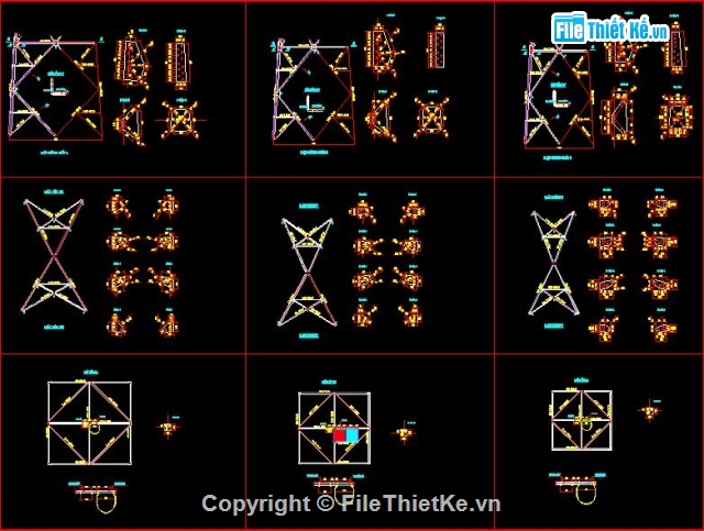 tháp truyền thanh,bản vẽ tháp truyền hình,mẫu tháp truyền hình bằng thép