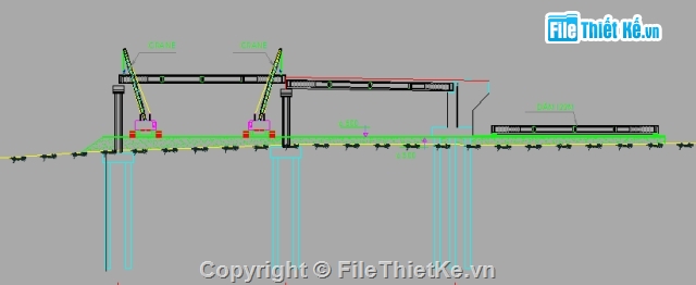 dầm i 33m,lắp dầm bằng cần cẩu chạy dưới,thi công dầm i 33m,đúc dầm i 33m,chế tạo dầm i,lao lắp dầm i