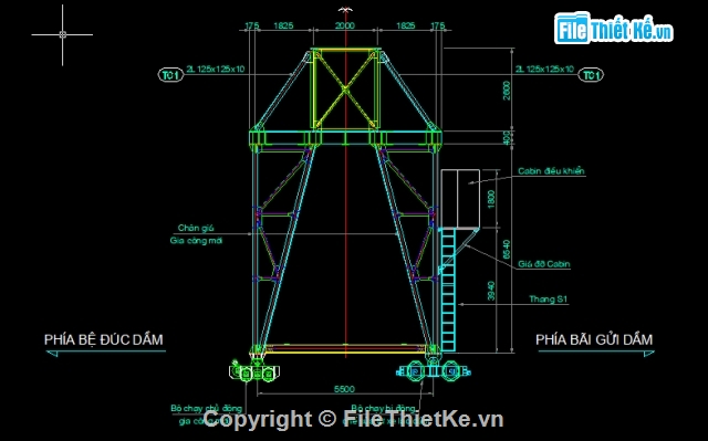 dầm i 33m,lắp dầm bằng cần cẩu chạy dưới,thi công dầm i 33m,đúc dầm i 33m,chế tạo dầm i,lao lắp dầm i