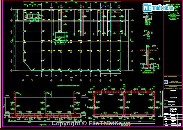 bản vẽ kết cấu,bản vẽ kết cấu siêu thị,kết cấu siêu thị